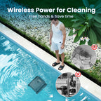 U8 Cordless Robotic Pool Cleaner, 2026 Upgraded Pool Vacuum, Wall-Climbing & Waterline Cleaning, 150min Runtime, Intelligent Route Planning, for Inground Pools up to 2,000 Sq.ft