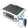 T2B Solar Pool Skimmer Robot via App & Remote Control, 2026 Upgraded Automatic Robotic Pool Surface Cleaner with 24/7 Cleaning, Dual Charging, Auto-Dock & Smart Nav, Inground & Above-Ground Pools