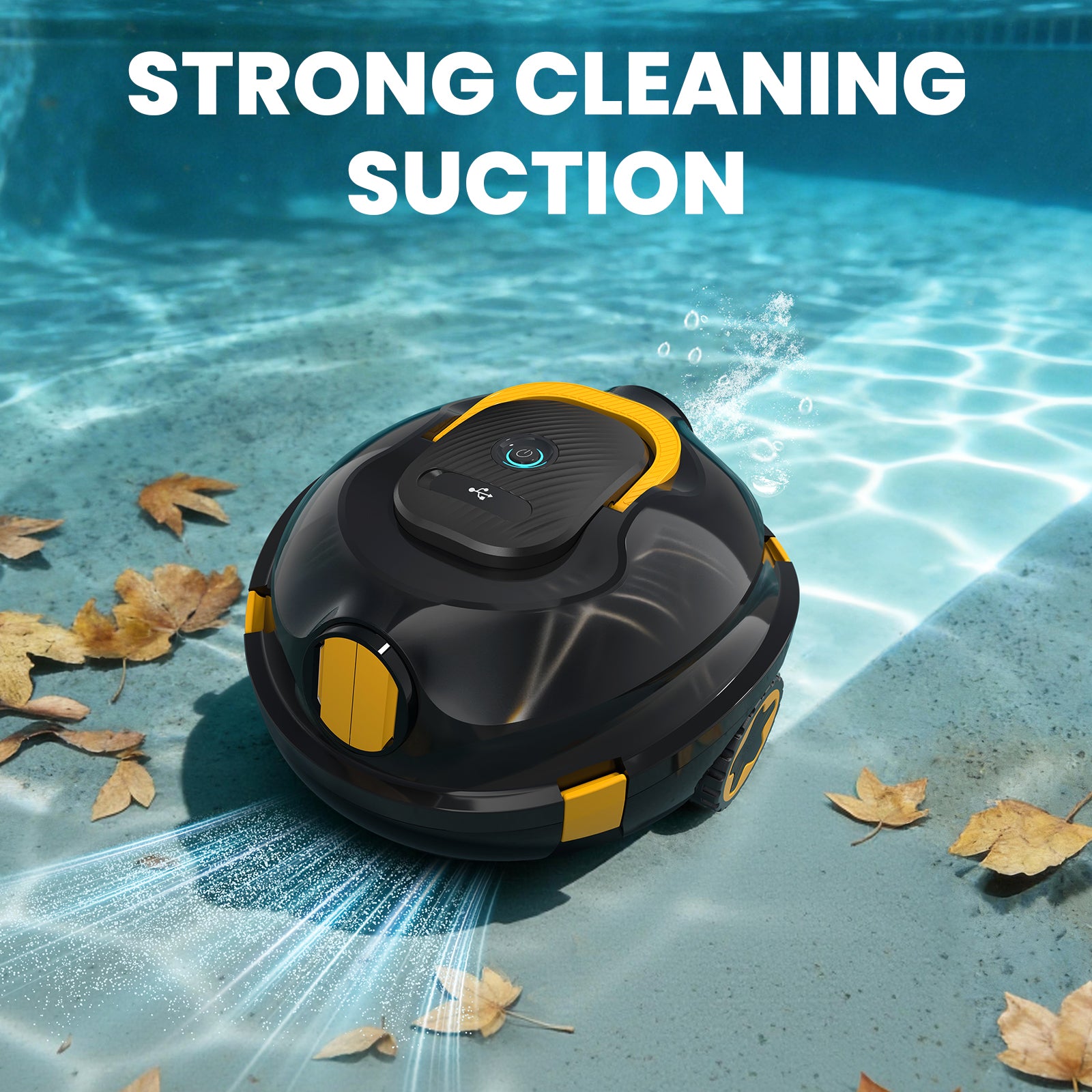 Y20 Robotic Pool Cleaner, Cordless Pool Vacuum for Above Ground & Inground Flat Pools with Dual Motors, 150 Min Runtime, Auto-Parking, Powerful Pool Vacuum Robot for Up to 1300 Sq.Ft
