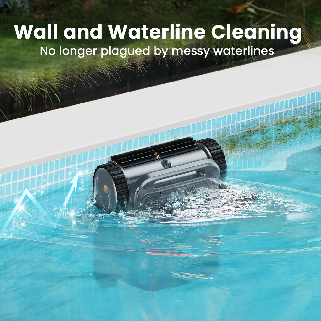 U8 Cordless Robotic Pool Cleaner, 2026 Upgraded Pool Vacuum, Wall-Climbing & Waterline Cleaning, 150min Runtime, Intelligent Route Planning, for Inground Pools up to 2,000 Sq.ft