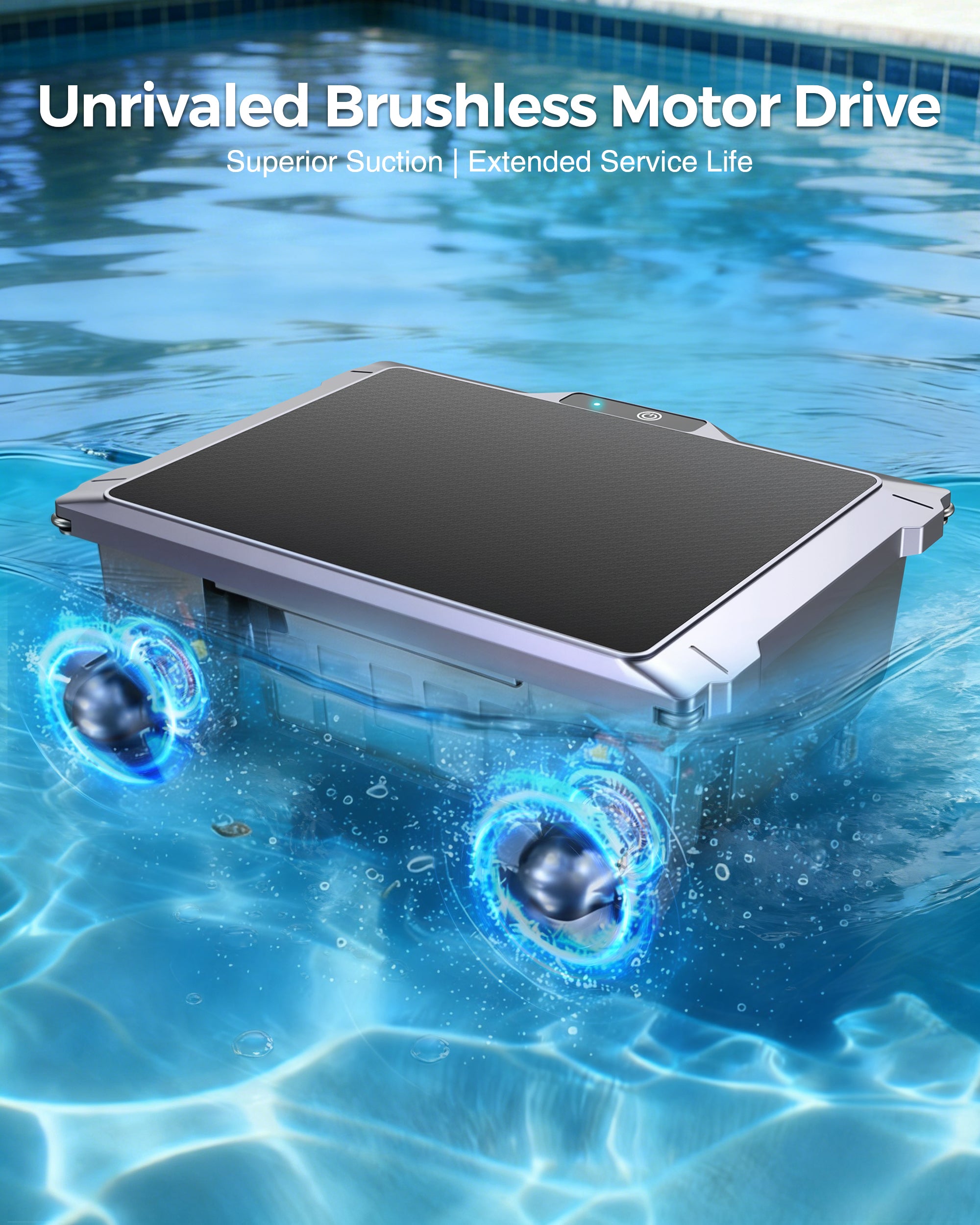 T2B Solar Pool Skimmer Robot via App & Remote Control, 2026 Upgraded Automatic Robotic Pool Surface Cleaner with 24/7 Cleaning, Dual Charging, Auto-Dock & Smart Nav, Inground & Above-Ground Pools
