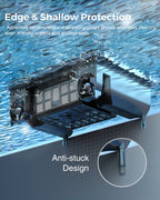 T2B Solar Pool Skimmer Robot via App & Remote Control, 2026 Upgraded Automatic Robotic Pool Surface Cleaner with 24/7 Cleaning, Dual Charging, Auto-Dock & Smart Nav, Inground & Above-Ground Pools