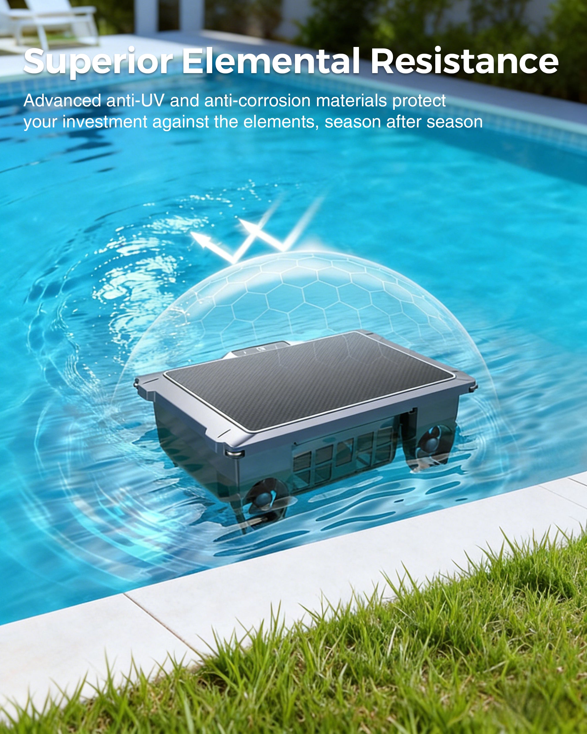 T2B Solar Pool Skimmer Robot via App & Remote Control, 2026 Upgraded Automatic Robotic Pool Surface Cleaner with 24/7 Cleaning, Dual Charging, Auto-Dock & Smart Nav, Inground & Above-Ground Pools